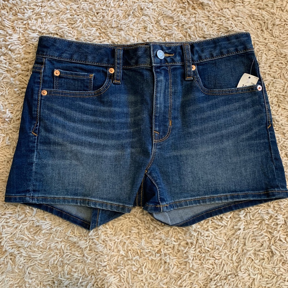 NEW Gap 1969 Jean Slim Shorts Midrise Summer Short